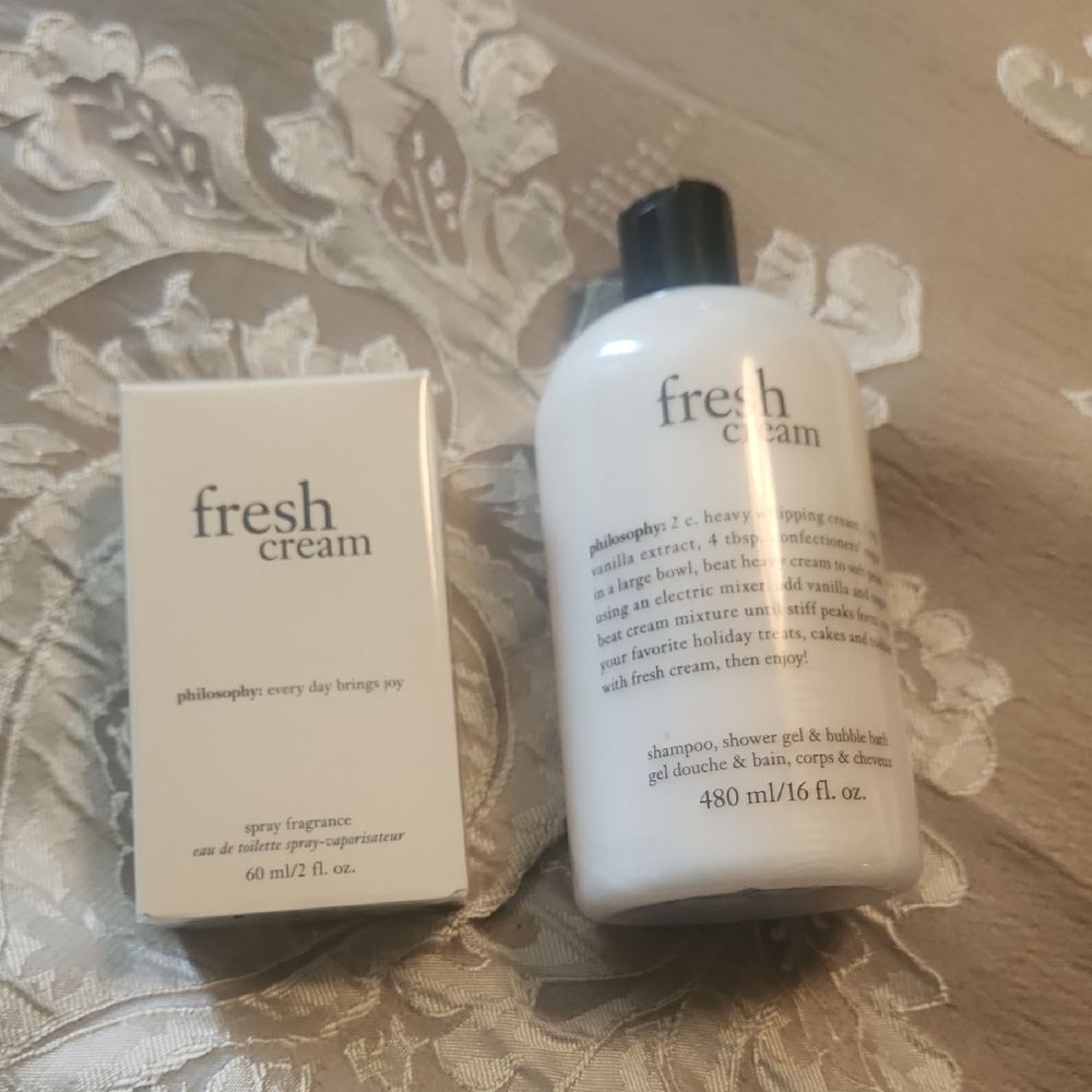 Philosophy Fresh Cream Fragrance & Shower Gel Set - White